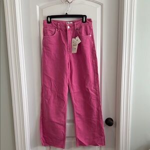 Zara Pink Wide Leg Pants